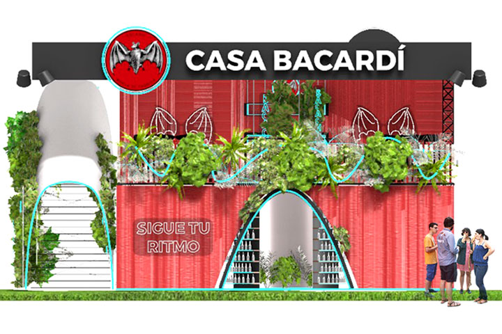 Activación Bacardí vista frontal